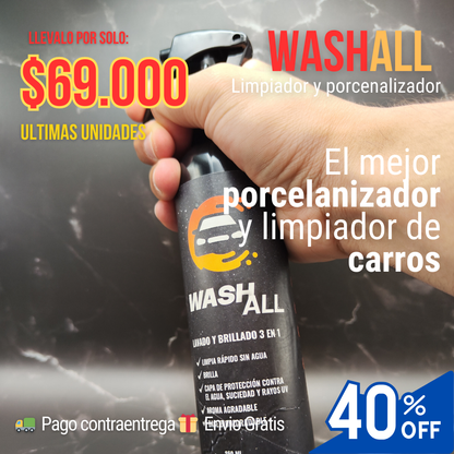 WashAll - Limpiador y Porcelanizador con nanopartículas