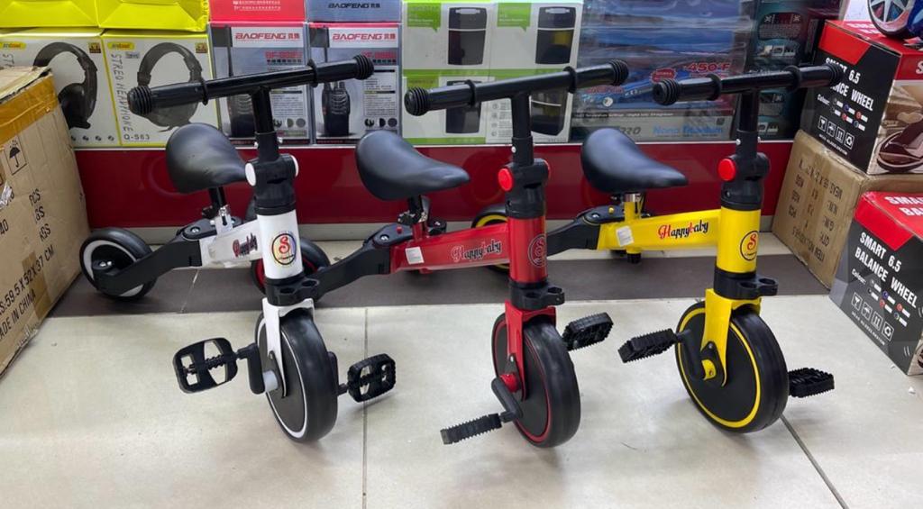 Bicicleta De Equilibrio Infantil 3 En 1 Con Pedales Triciclo